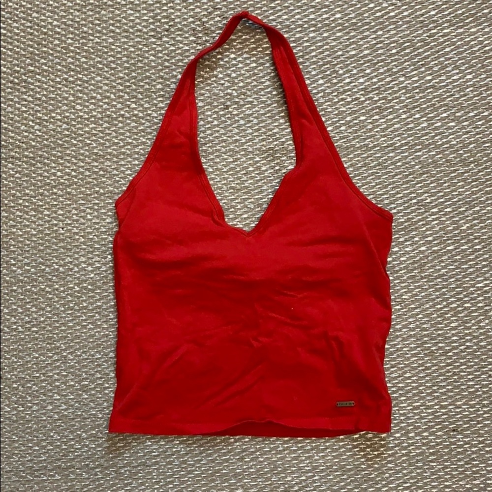 Red Hollister Halter Top